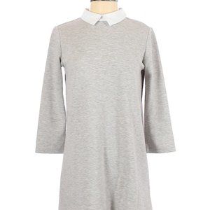 Zara Collared Grey Dress - Small